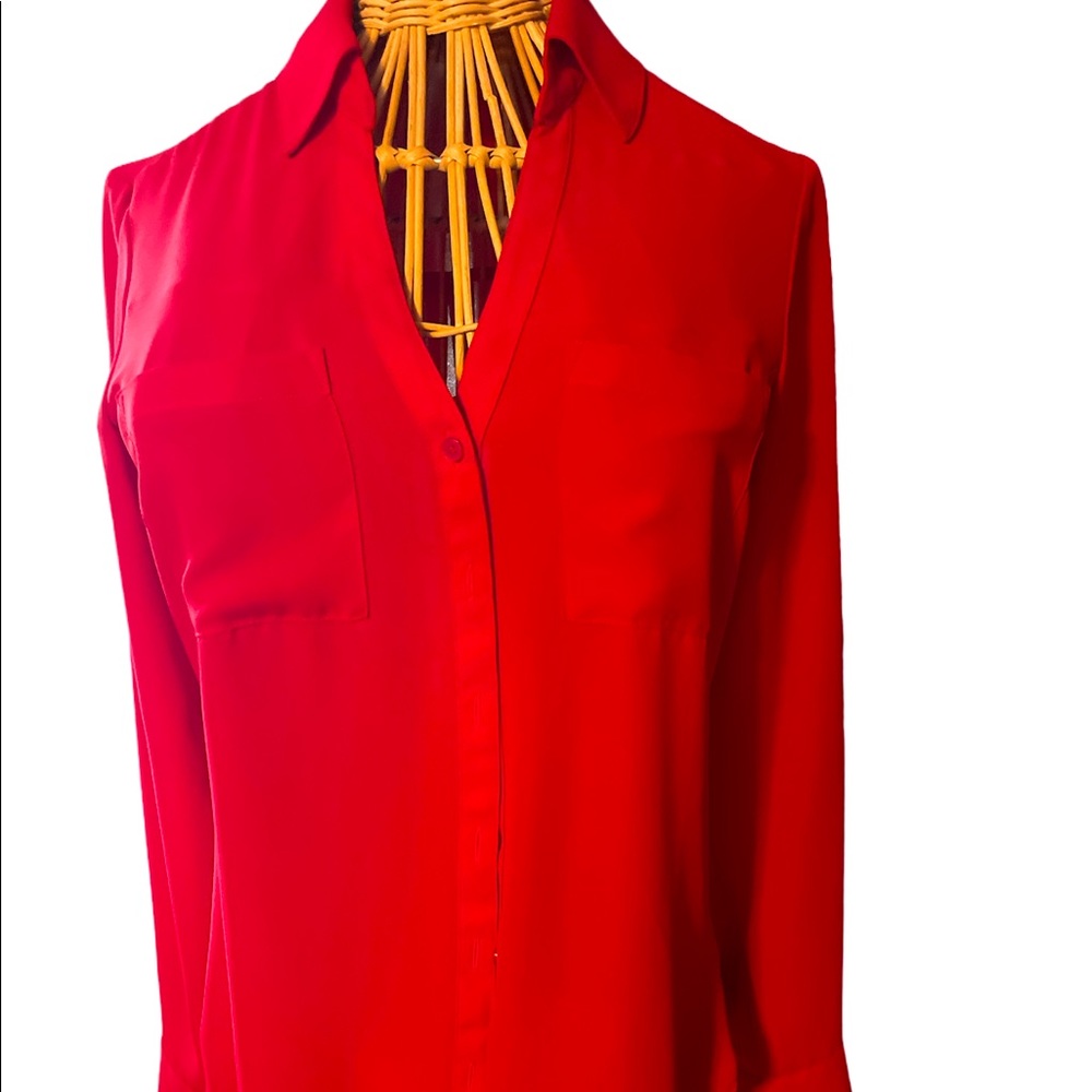 Express xs silky dress shirt
